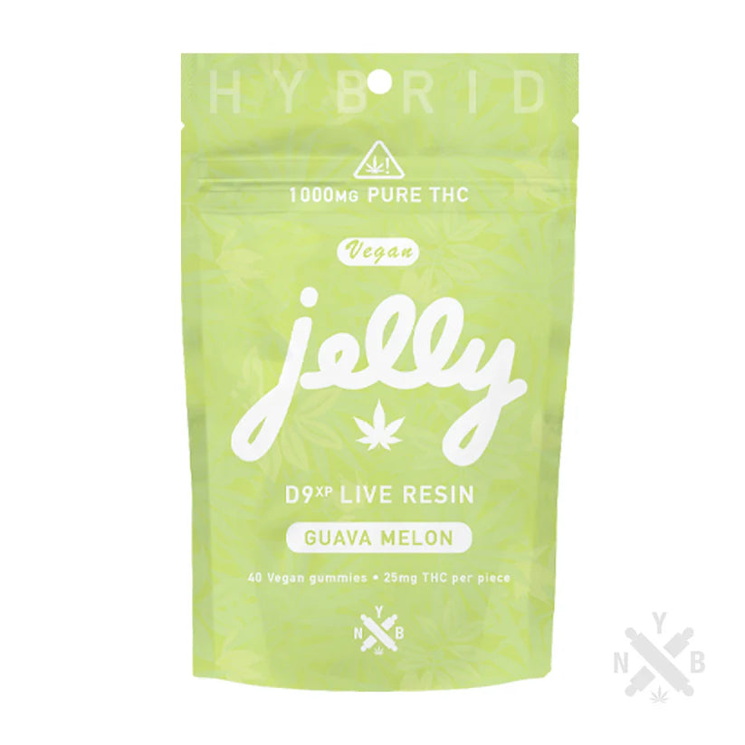 Jelly D9XP Live Resin Gummies 25mg - Guava Melon (40 count)
