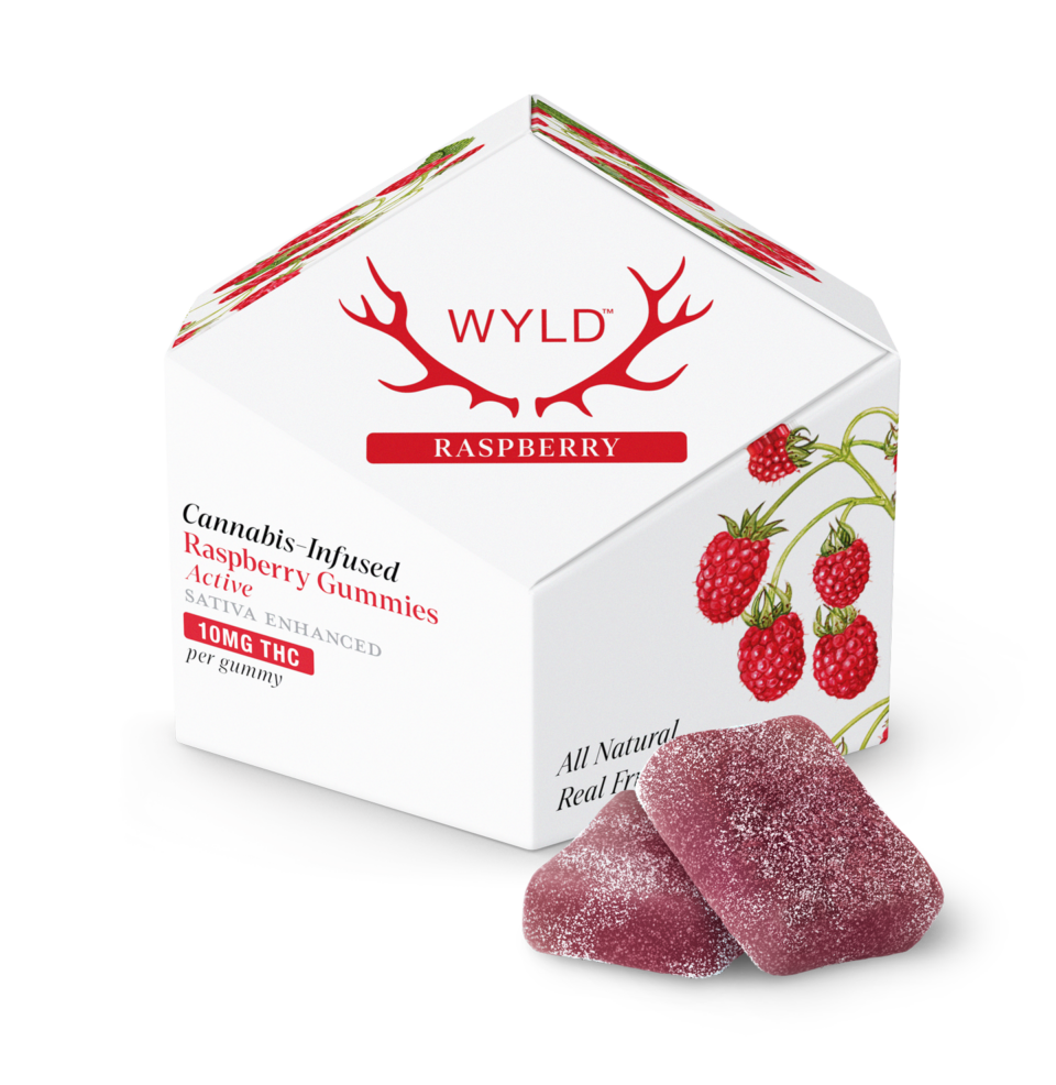 Wyld Raspberry Gummies, 10mg - 'Active'