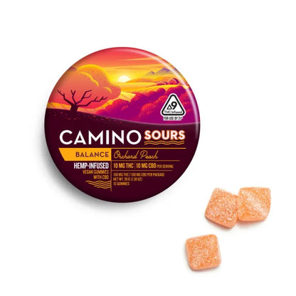 Camino Orchard Peach Gummies, 10mg - 'Balance'