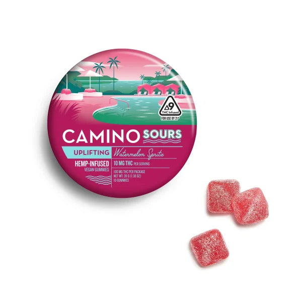 Camino Watermelon Spritz High Dose Gummies, 10mg - 'Uplifting'