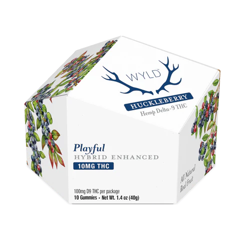 Wyld Huckleberry Gummies, 10mg - 'Playful'