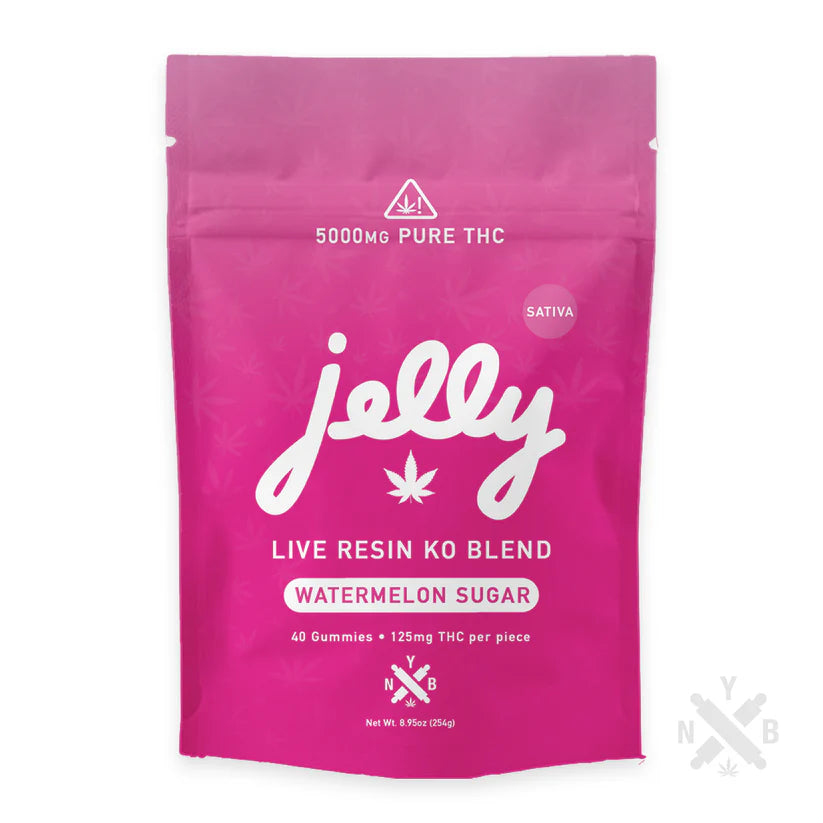 Jelly KO Live Resin Gummies 125mg - Watermelon Sugar (40 count)