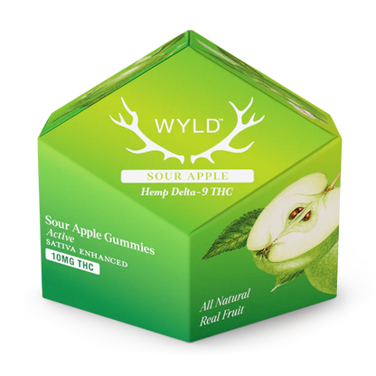 Wyld Sour Apple Gummies, 10mg - 'Active'