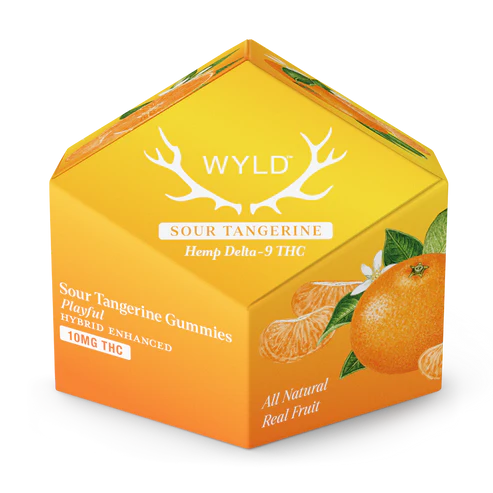 Wyld Sour Tangerine Gummies, 10mg - 'Playful'