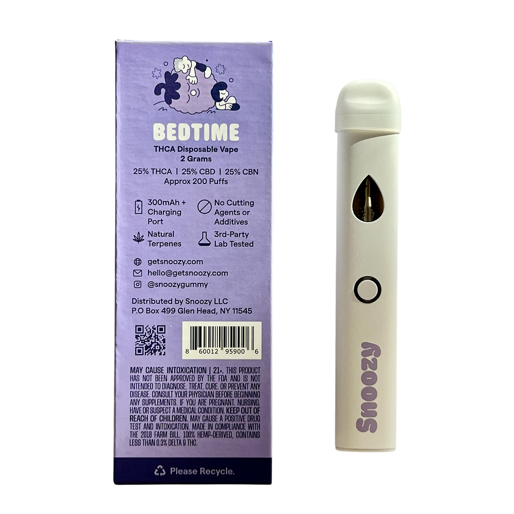 Snoozy Bedtime 1:1:1 Disposable - 2g HYPNOTIC HERB Snoozy Bedtime 1:1:1 Disposable - 2g HYPNOTIC HERB