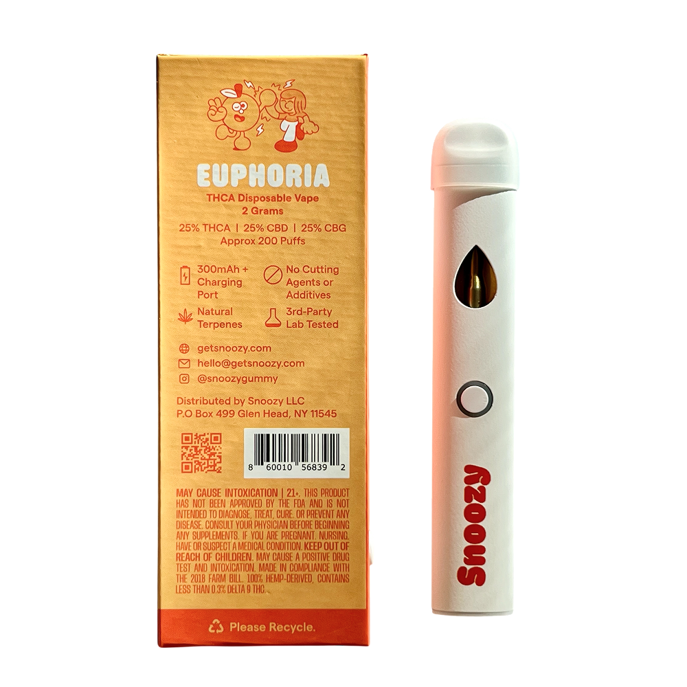 Snoozy Euphoria 1:1:1 Disposable - 2g
