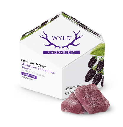 Wyld Marionberry Gummies, 10mg - 'Mellow'