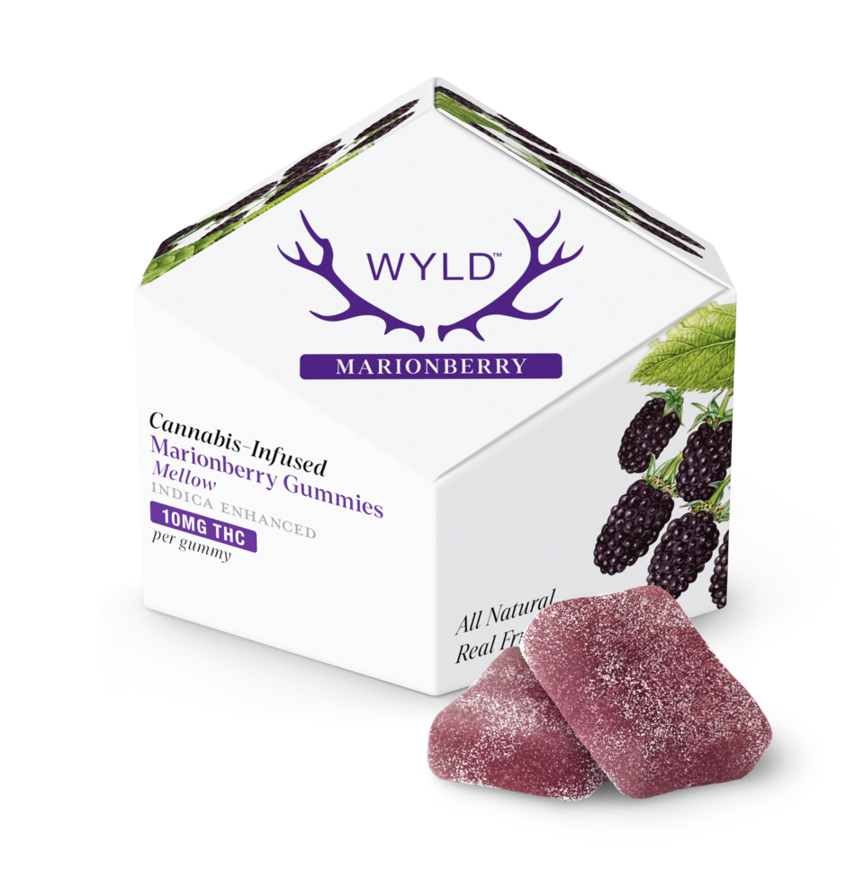 Wyld Marionberry Gummies, 10mg - 'Mellow'