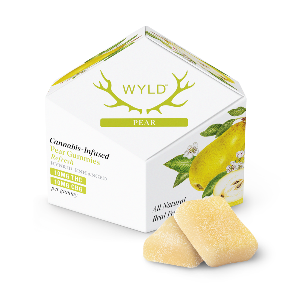 Wyld Pear Gummies, 10mg - 'Refresh'